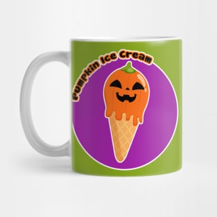 Halloween Pumpkin Ice Cream Mug